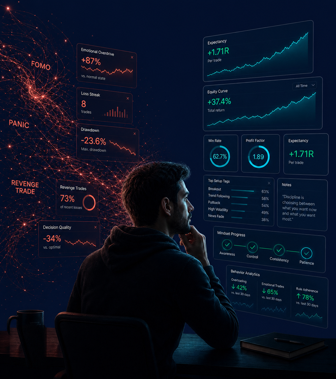 RiskForge — раньше: импульсы и ошибки. Сейчас: дисциплина и результат.